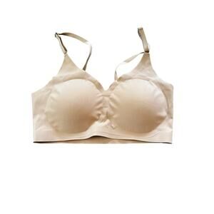 Wireless Bra Small Tan for Women Seamless Padded T Shirt Comfort Bralette